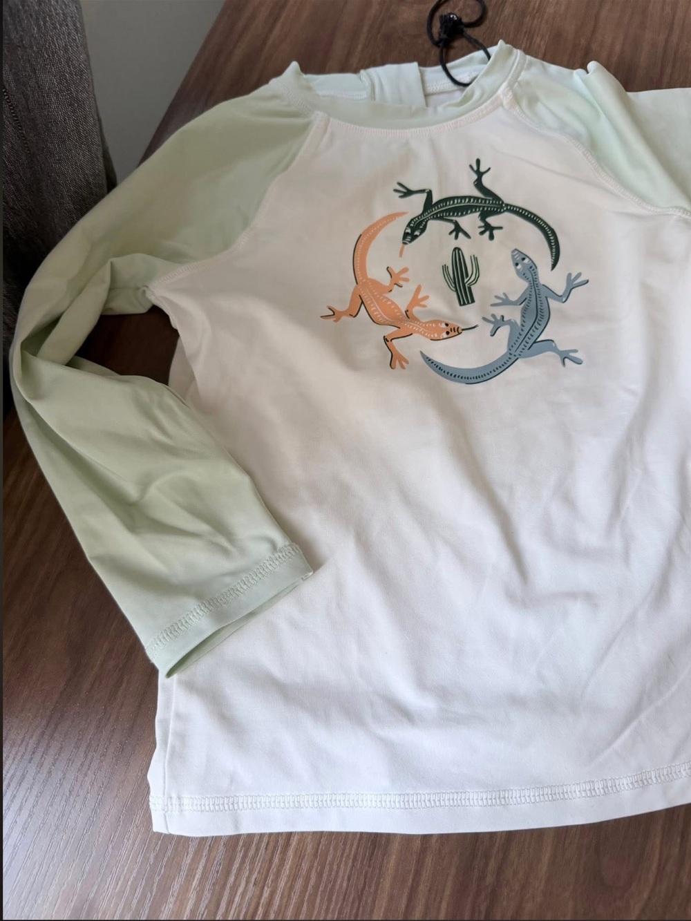 Miles the label - 3T- Kids Lizard Graphic Long-Sleeve Rash Guard